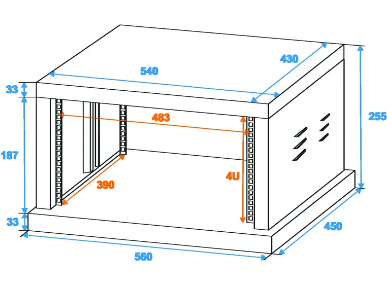 Steel rack SR-19 4 units 